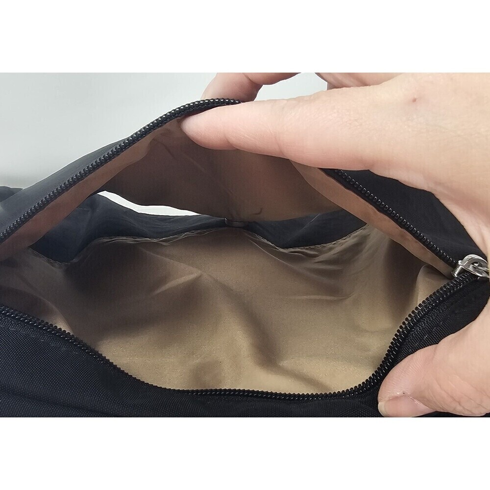 Baggallini Women's Black Nylon Hobo Crossbody Bag with RFID Wristlet Travel NWT - Picture 6 of 16